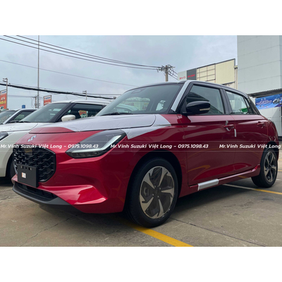 Giá Xe Suzuki Swift Hybrid 2025 Màu Đỏ Đen Mới Nhất