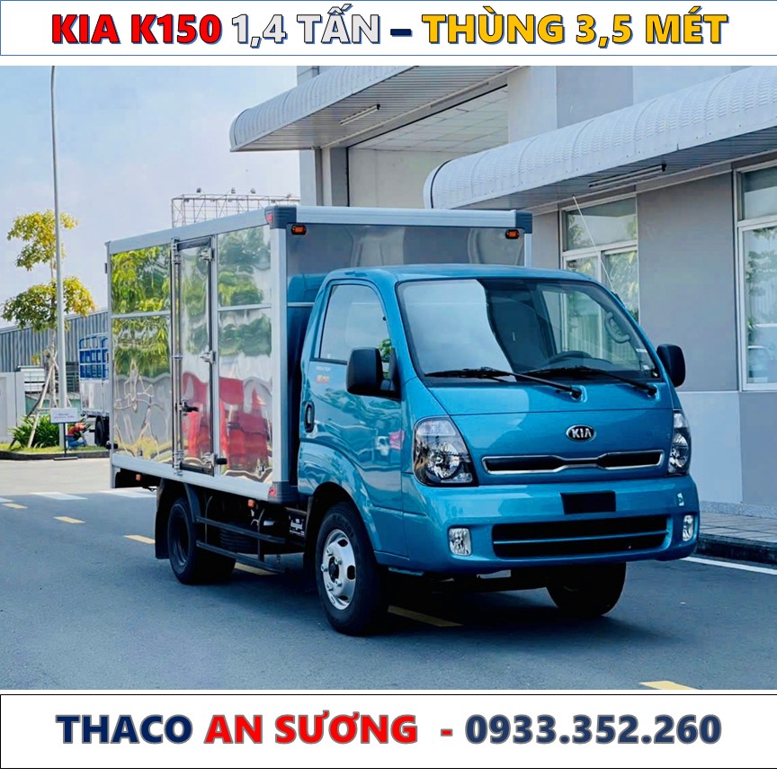 GIÁ XE TẢI KIA K150 THÙNG KÍN TẢI TRỌNG 1,49 TẤN MỚI NHẤT