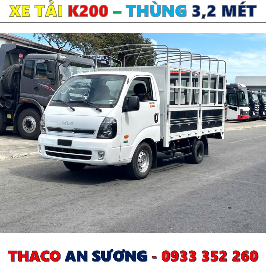 GIÁ XE TẢI KIA K200 THÙNG BẠT EURO 5 MỚI NHẤT