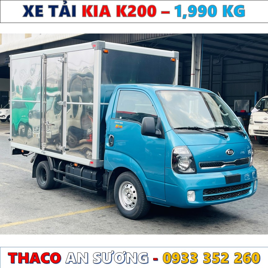 GIÁ XE TẢI KIA K200 THÙNG KÍN LĂN BÁNH MỚI NHẤT