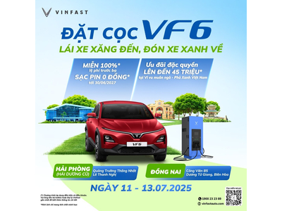 Giá xe Vinfast VF6 tại Showroom Vinfast Long Biên trong tháng 7