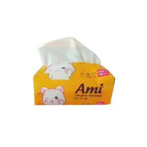 Giấy ăn giấy rút lụa trắng cao cấp AMI 3 lớp 600 tờ