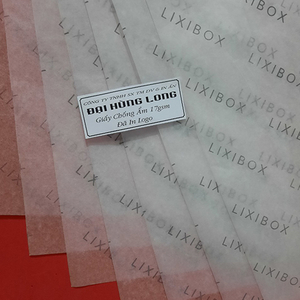 Giấy chống ẩm poluya đã in Logo - Định lượng 17g