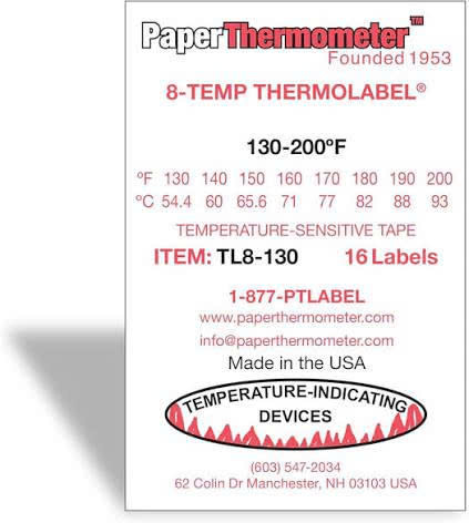 Giấy đo nhiệt độ 8-Temp THERMOLABEL® / nhãn nhiệt 8-Temp THERMOLABEL®