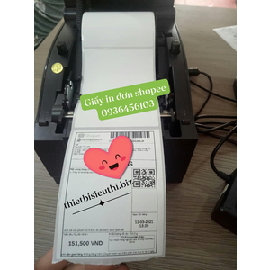 Máy in tem đơn hàng Shopee Xp350B khổ giấy 75*100mm