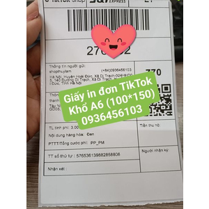 Máy in đơn hàng TikTok Shop khổ giấy A6 XP 420B