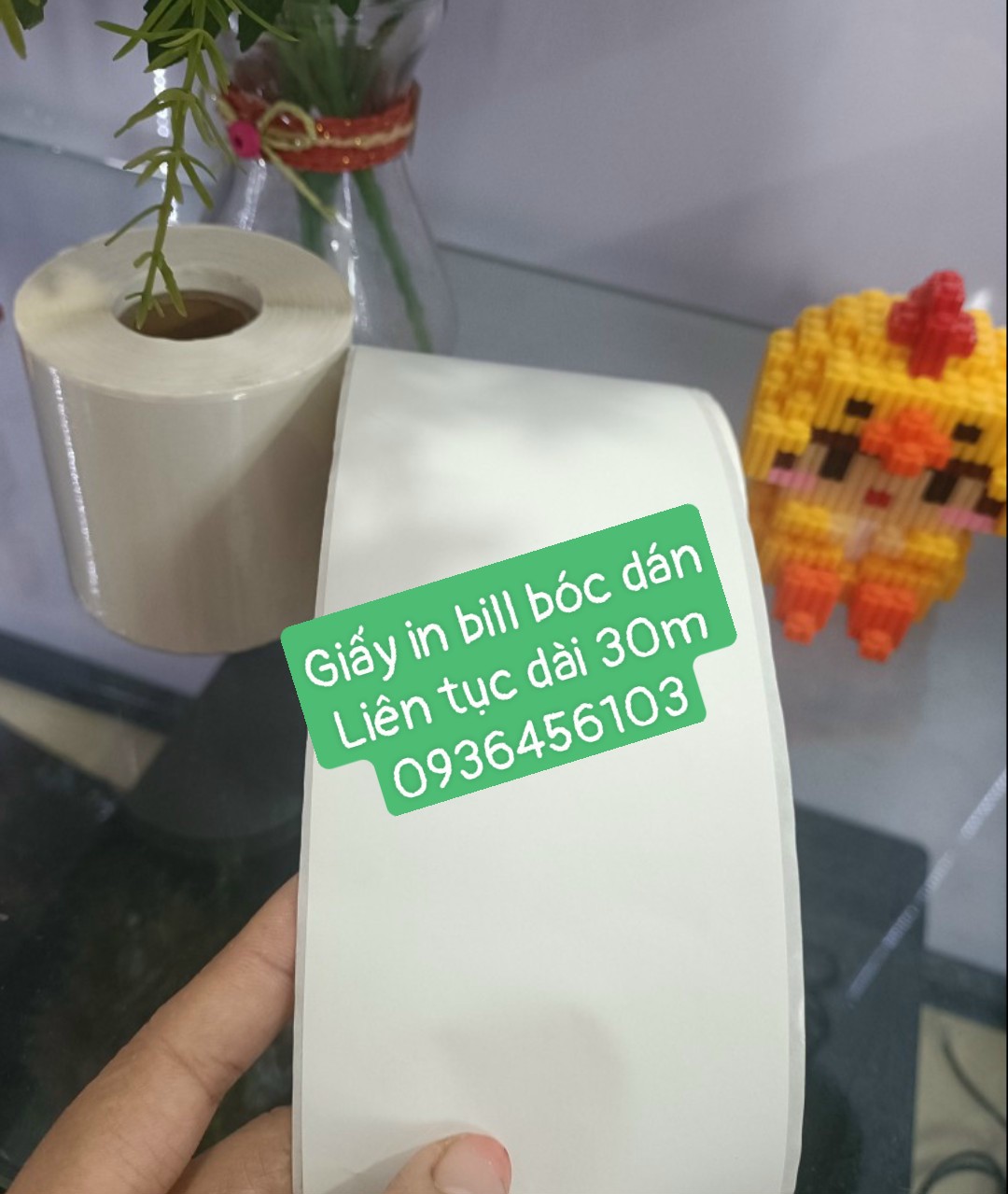 Giấy in hóa đơn bóc dán (Decal nhiệt liên tục)
