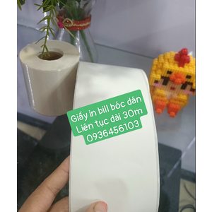 Giấy in hóa đơn bóc dán (Decal nhiệt liên tục)