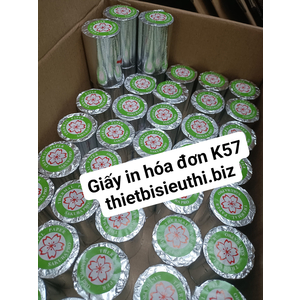 Giấy in hóa đơn cho máy pos quẹt thẻ ngân hàng - Giấy in bill K57*38mm