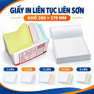Giấy In Liên Tục Liên Sơ 380x279mm đủ mẫu
