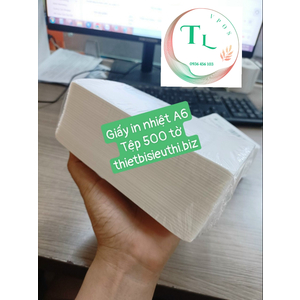 Giấy in nhiệt A6 dạng tệp 500 tờ: In đơn Shopee, Tiktok Shop, các sàn thương mại điện tử, in đơn các đơn vị vận chuyển.