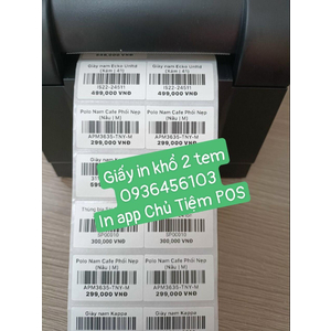 Máy in tem mã vạch kết nối điện thoại qua app Chủ Tiệm POS - Máy in tem XP 350BM