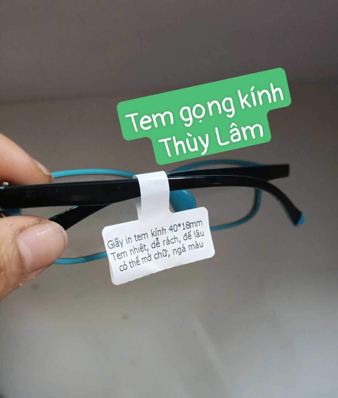 Giấy in tem kính mắt khổ 40*18mm - Giấy in nhiệt 30 mét