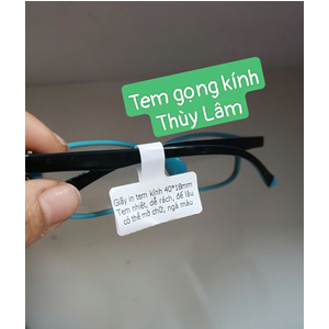 Giấy in tem kính mắt khổ 40*18mm - Giấy in nhiệt 30 mét