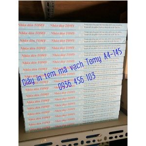 Giấy in tem mã vạch Tomy A4 145
