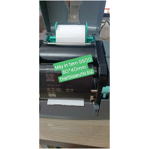 Giấy in tem mã vạch PVC 80*40mm khổ cuộn 50m