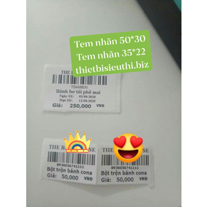 Máy in tem mã vạch cho Tiệm bánh ngọt
