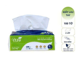 Giấy lau tay Posy 2 lớp – 100 tờ