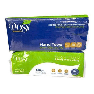 Giấy lau tay Posy 2 lớp – 100 tờ