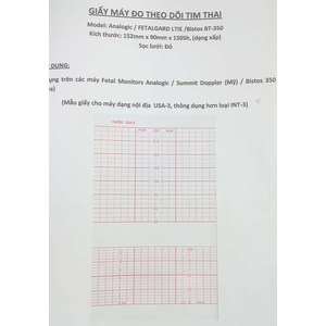 Giấy monitor sản khoa Analogic USA-3, Bistos BT-350 (152x90x150)