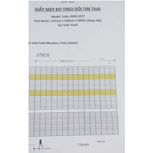Giấy monitor sản khoa Toitu 0030-023T (không lỗ) (152x150x200)
