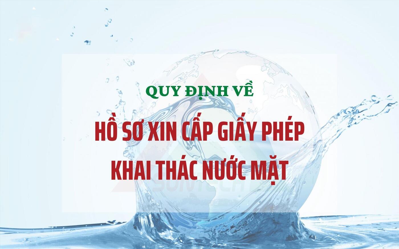 Giấy phép khai thác nước mặt