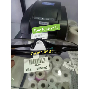 Máy in tem kính mắt Xprinter XP 350B