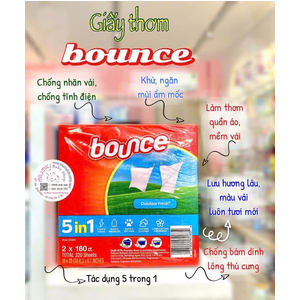 Giấy thơm Bounce 320 tờ / lốc 🇺🇸