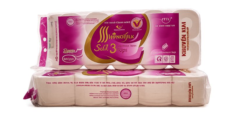 Giấy vệ sinh 10 cuộn, có lõi