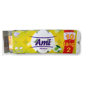 Giấy vệ sinh ami 10 cuộn,4 lớp cao cấp