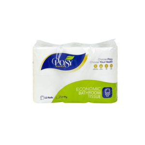 Giấy vệ sinh cao cấp Posy economic có lõi 12 cuộn,2 lớp