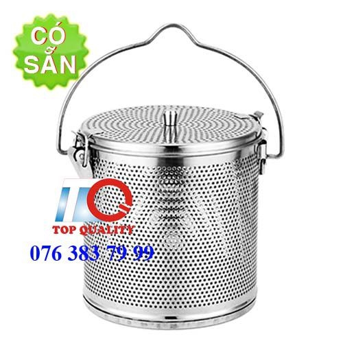 Giỏ inox hầm xương nhúng gia vị phở