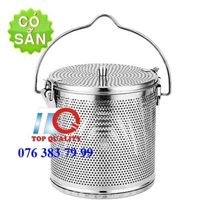 Giỏ inox hầm xương nhúng gia vị phở