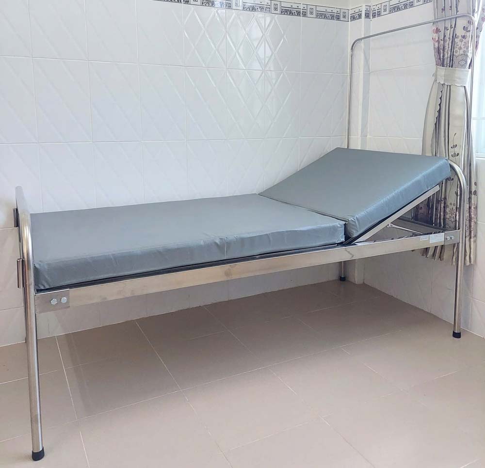 Giường inox nâng đầu