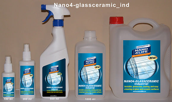 Nano4-Glass Ceramic (100ml) - Nano bảo vệ cho kính trong nhà và ngoài nhà