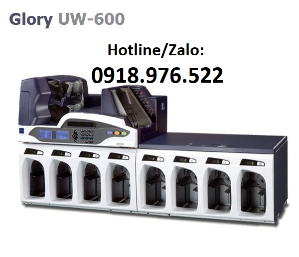 Máy đếm tiền và phát hiện tiền giả GLORY UW-500 & UW-600 GLORY (JAPAN)