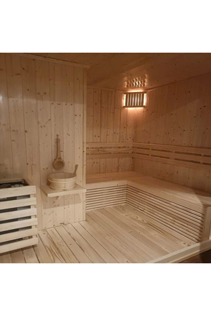 Gỗ thông lamri ốp phòng xông hơi EWO-GT02 DNG