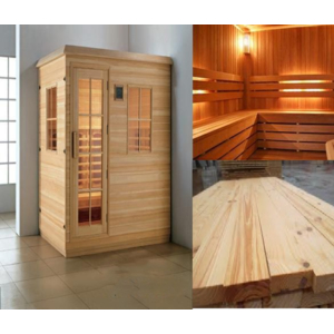 Gỗ thông ốp sàn, làm ghế phòng sauna DN