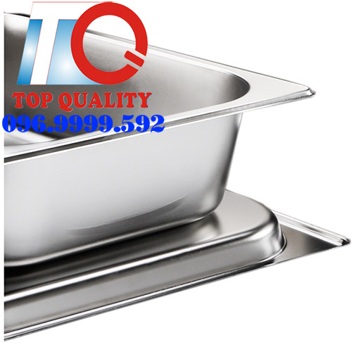 Khay GN, Khay inox, GN 1/1 sâu 65 mm, Khay thực phẩm, khay dựng bánh
