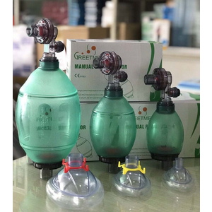 Bóp bóng giúp thở người lớn/trẻ em/sơ sinh PVC Greetmed GT012-300C