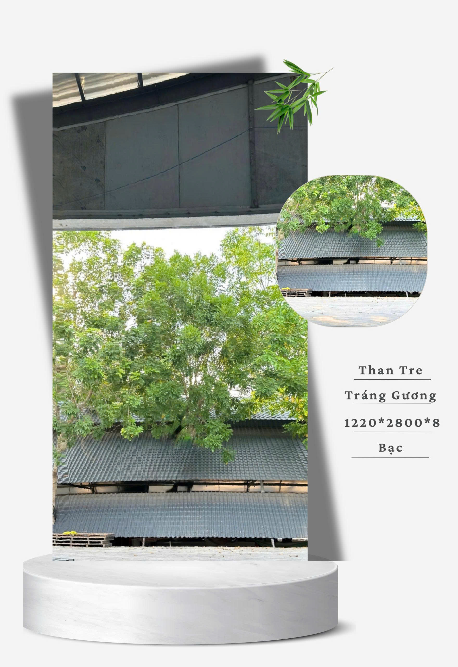 Tấm ốp sợi than tre TRÁNG GƯƠNG 5MM- 8MM BÌNH DÂN TẠI HCM