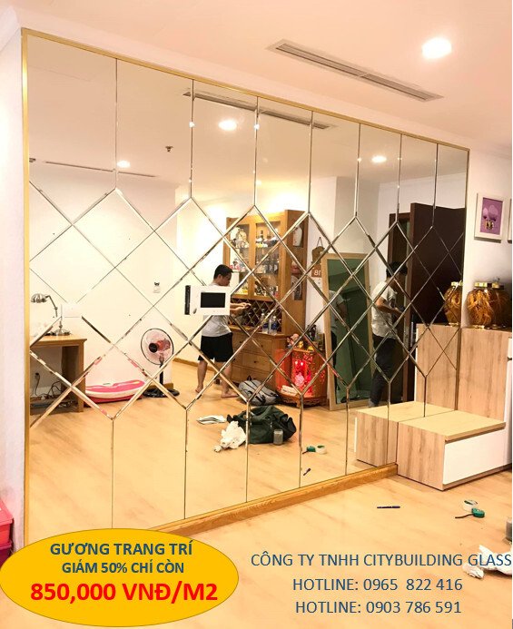 gương ốp tường trang trí  