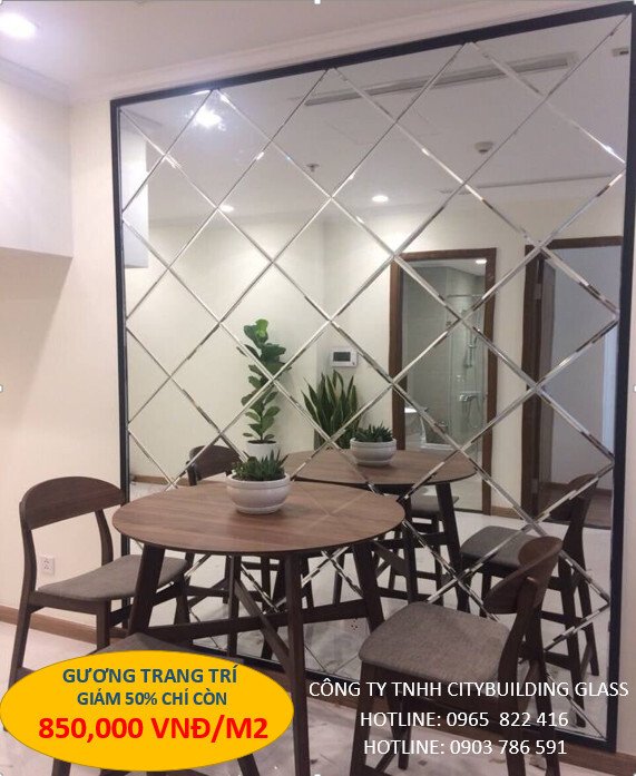 gương ốp tường trang trí  