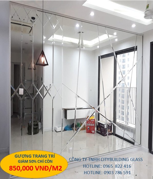 gương ốp tường trang trí  