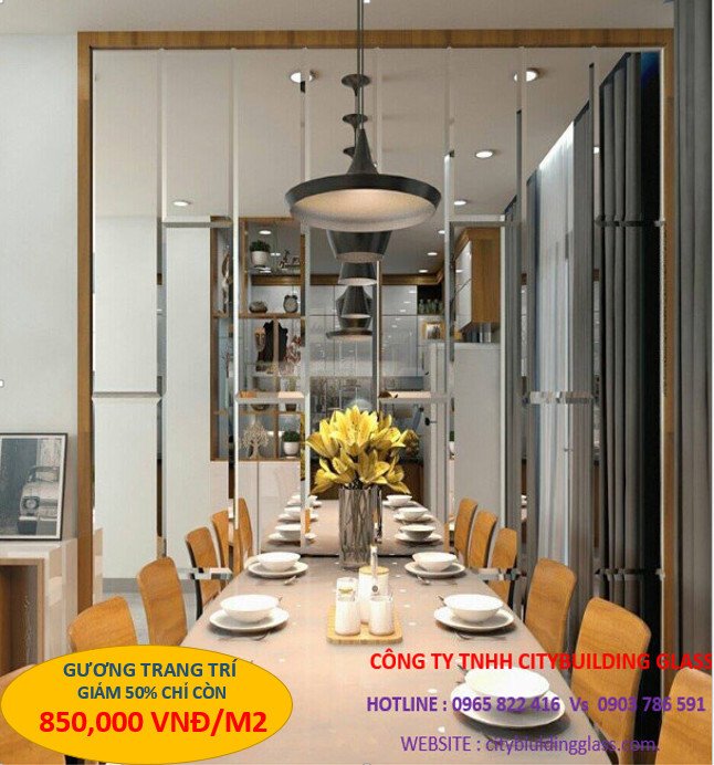 gương ốp tường trang trí  