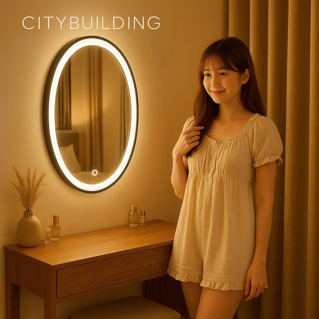 📌 GƯƠNG BÀN TRANG ĐIỂM ĐẸP – GƯƠNG MAKEUP LED CAO CẤP CITYBUILDING