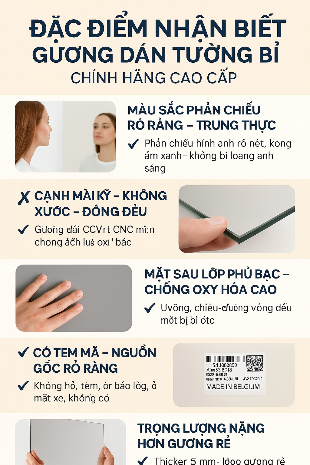 📌 GƯƠNG DÁN TƯỜNG BỈ CHÍNH HÃNG | PHẢN CHIẾU SẮC NÉT – KHÔNG Ố MỐC