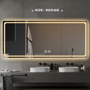Gương Đèn Led Cảm Ứng Treo Ngang KT 60x80cm