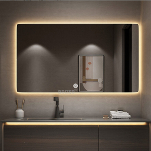 Gương Đèn Led Vàng Hắt Sau Cảm Ứng KT 60x80cm