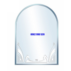 GƯƠNG NHÀ TẮM HÌNH VÒM HỌA TIẾT ĐÁY